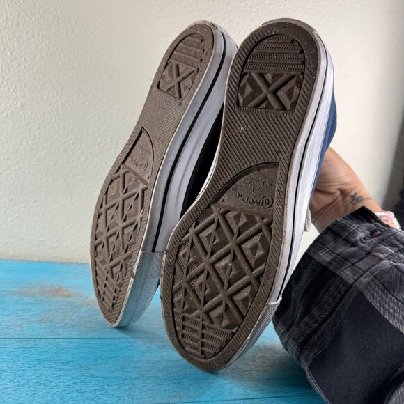 Converse Allstar Renew Blue 'Life's Too Short To Waste' Hi Top Sneakers Sz 8 - Picture 8 of 9